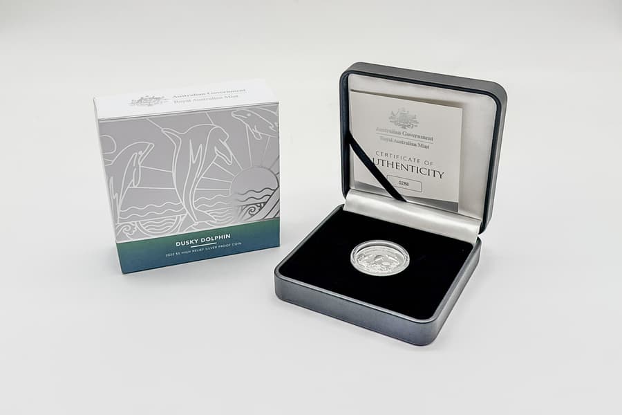 Silbermünze Royal Australian Mint \Dusky Dolphin 2022\